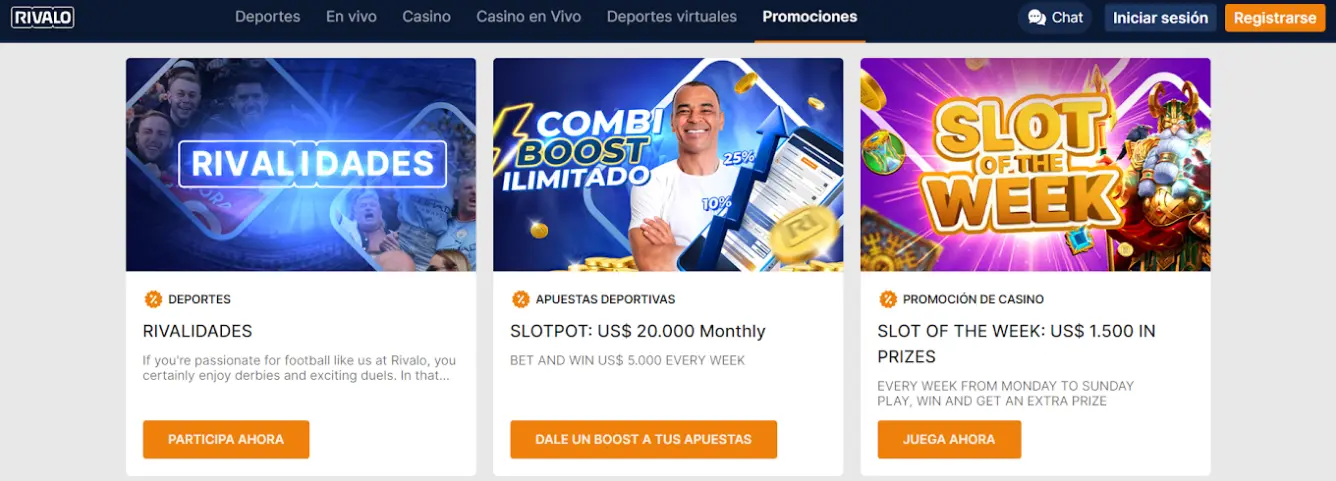 Bonos y promos en Rivalo casino casinos bogota rivalo