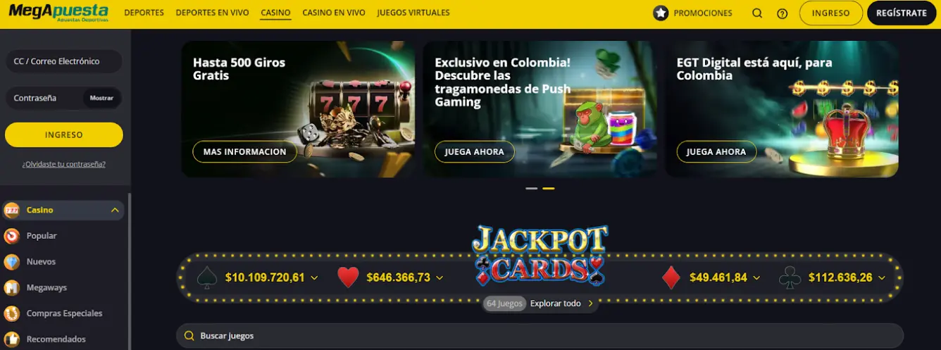 casinos Bogotá megapuesta