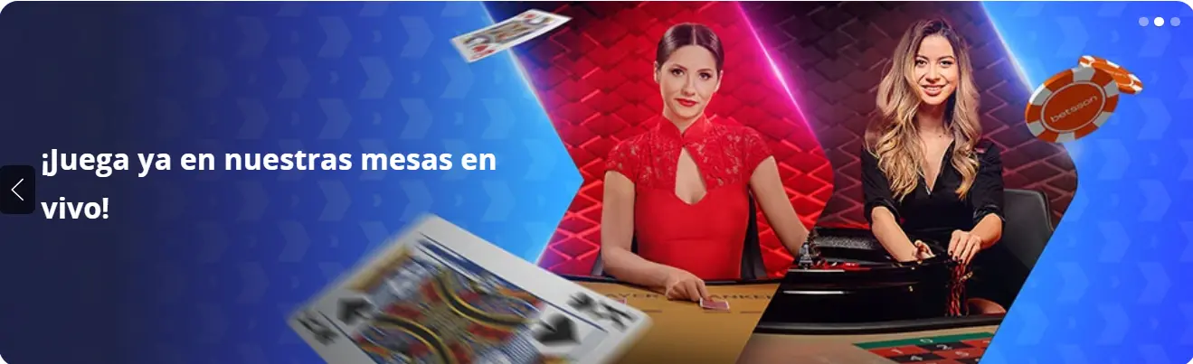 Juega con crupieres reales mesas en vivo