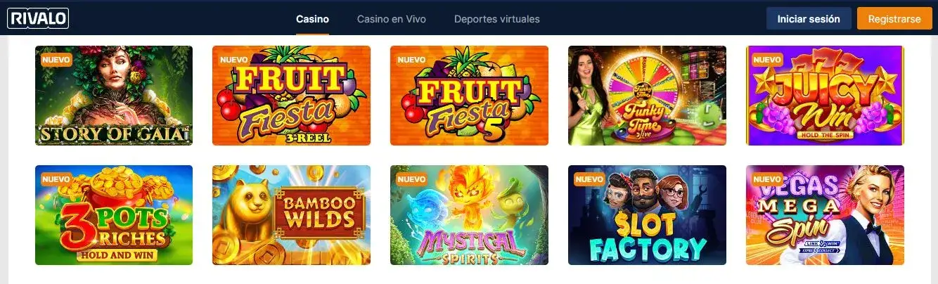 Sitio web de Rivalo casino muchbetter casinos rivalo