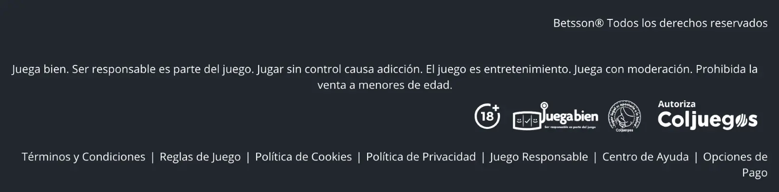 Licencia de Coljuegos en Betsson coljuegos Betsson